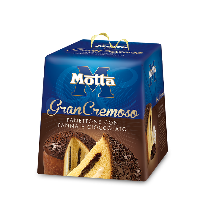 Motta Panettone Gran Cremoso, Cream and Chocolate Filled, 28.2 oz | 800g