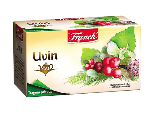 Franck Uvin Herbal Tea, Food Supplement, 20 Pack, 1.06 oz | 30g