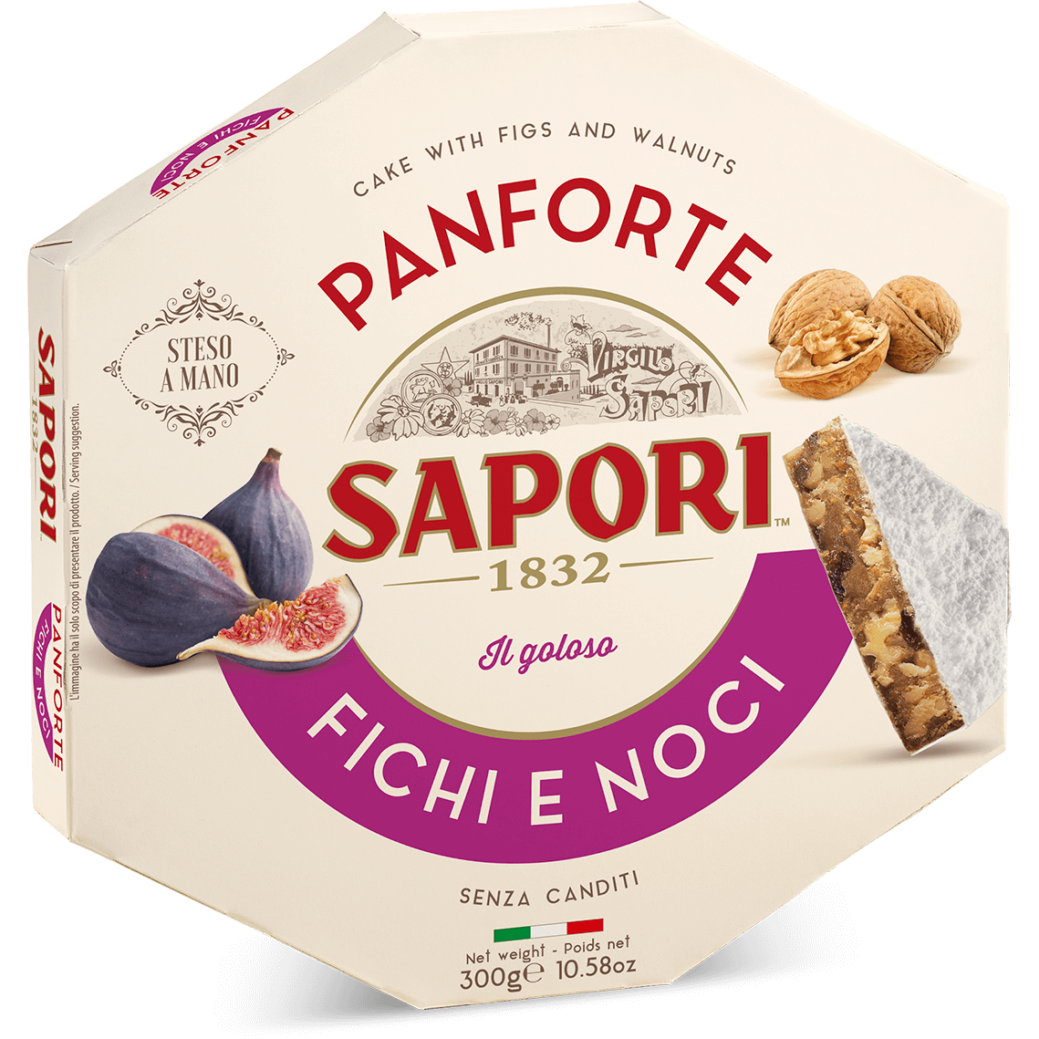 Sapori Panforte Fichi e Noci, Panforte With Fig and Walnuts, 10.58