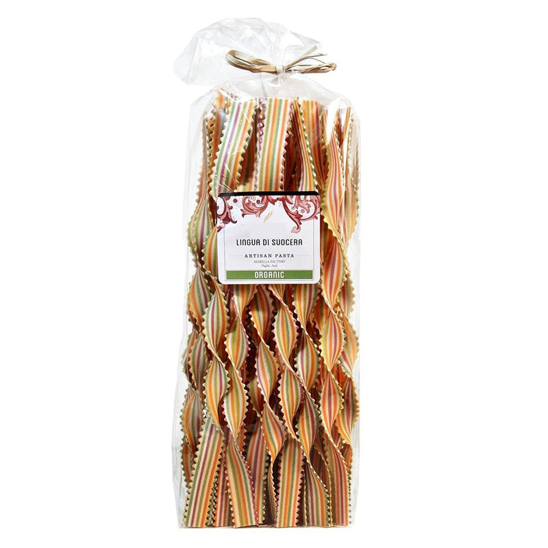 Marella Lingua di Suocera, Mother in Law's Tongue Organic Pasta from Italy, 8.8 oz