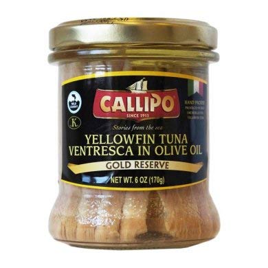 Callipo Yellowfin Tuna Ventresca in Olive Oil, Gold Reserve, 6 oz | 170g