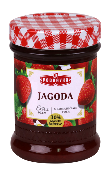 Podravka Jam Extra Strawberry, Jagoda, 11.3 oz | 320g