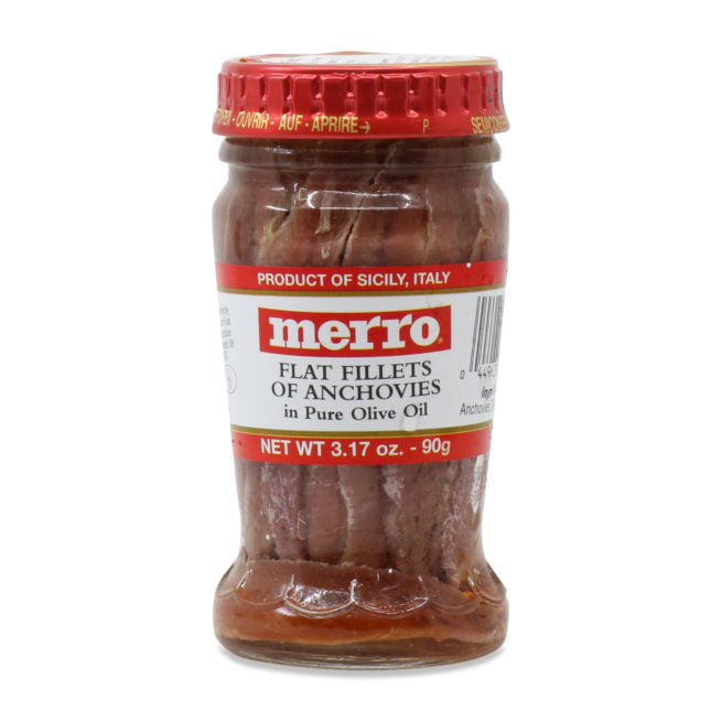 Merro Anchovy Fillets in Olive Oil, 3.17 oz | 90g