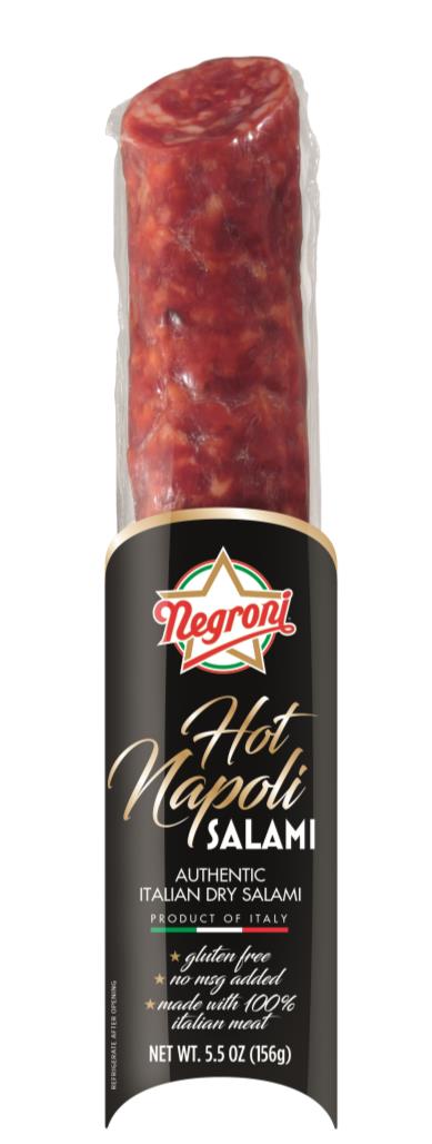 Negroni Hot Napoli Salami, Made In Italy, 5.5 oz | 156g