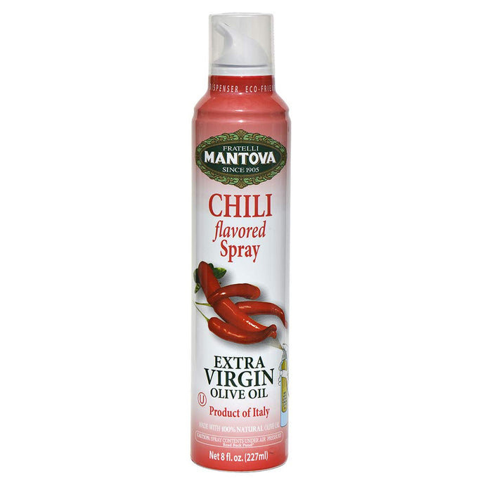 Mantova Spray Chili Extra Virgin Olive Oil – 8 oz. Bottle