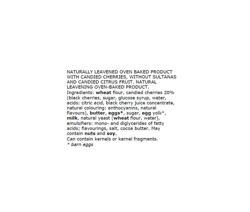 Muzzi Panettone with Fabbri Amarena Cherries, 35.2 oz | 1kg