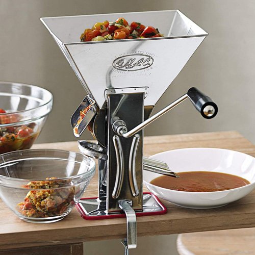 OMAC Gulliver Tomato Strainer, Made In Italy, 2 Quart