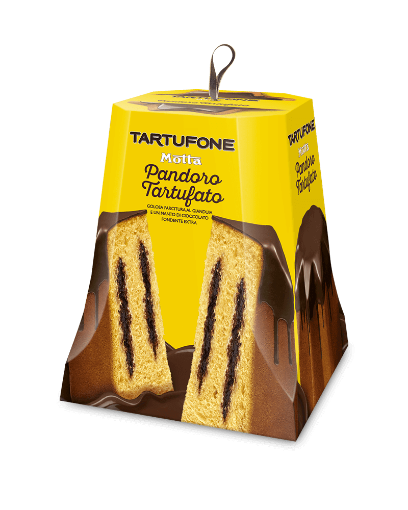 Motta Pandoro Tartufato, Filled with Gianduia, 26.4 oz | 750g
