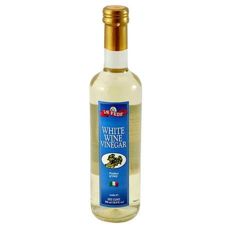 La Fede White Wine Vinegar, 16.9 oz | 500 ml