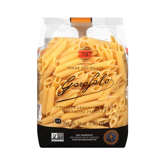 Garofalo Penne Ziti Rigate Pasta, 16 oz | 454g