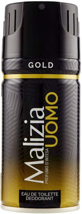 Malizia Uomo Deodorant Spray Gold, 150ml