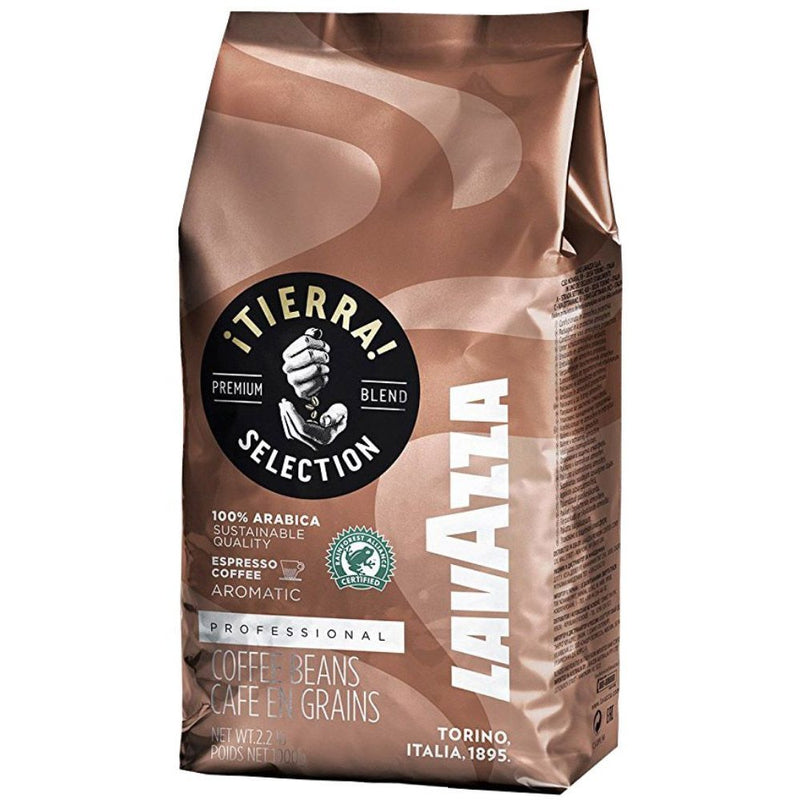 Lavazza Tierra! Selection Whole Bean Coffee Blend, Medium Roast, 100% Arabica, 2.2 Pound Bag