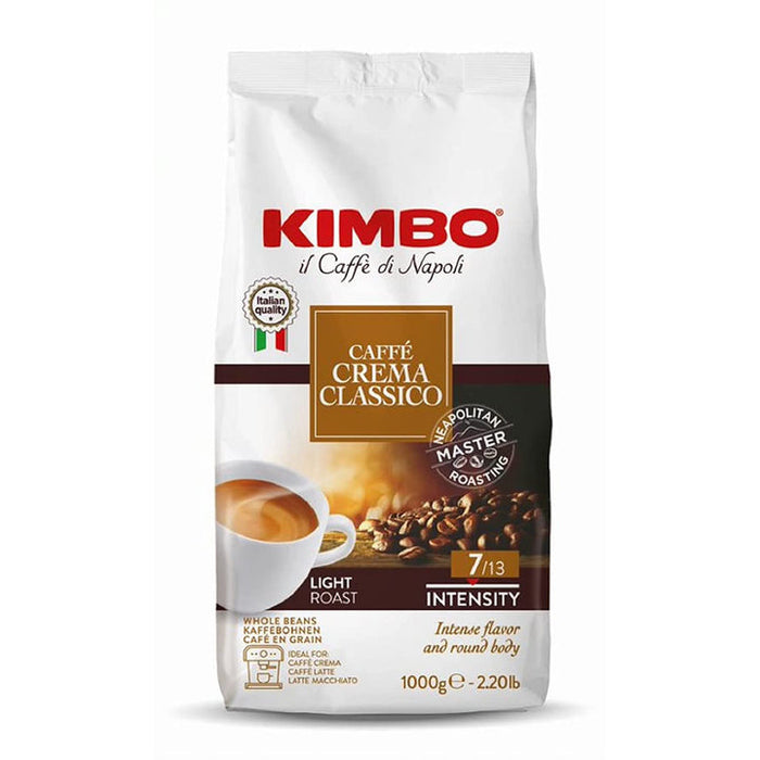 Kimbo Espresso Crema Classico Beans, Light Roast, 2.2 Lbs Bag