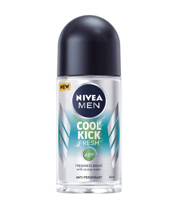 Nivea Men Cool Kick Fresh Anti-Transpirant, Deodorant Roll on, 1.6 oz | 50 ml