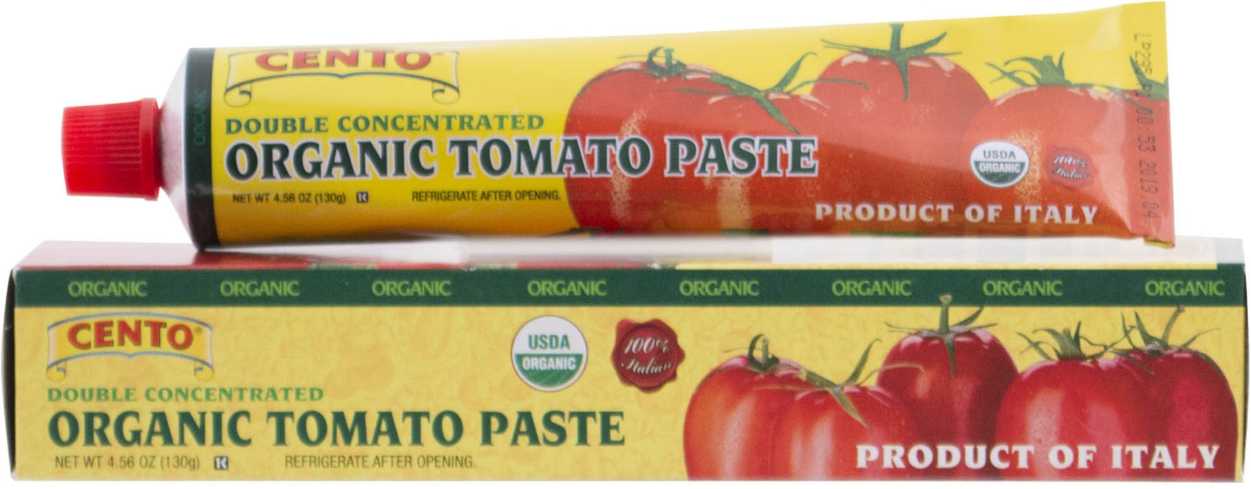 Cento Organic Tomato Paste in a Tube, 4.56 oz | 130g