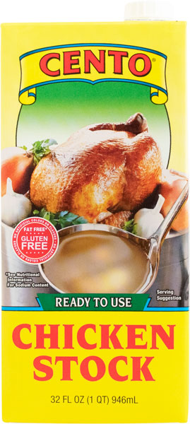 Cento Chicken Stock, Ready to Use, 32 oz | 1 QT