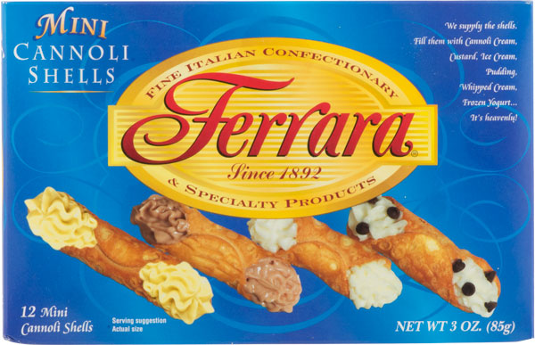 Ferrara Mini Cannoli Shells, 2 x 3 oz, Pack of 2 boxes,  (24 Shells)