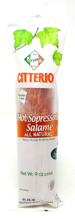 Citterio Sopressata Hot Salame, 9 oz | 255g