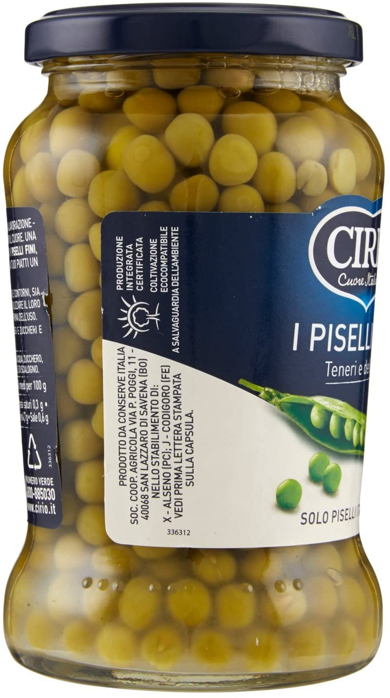 Cirio Peas, Piselli Fini, 12.6 oz | 360g