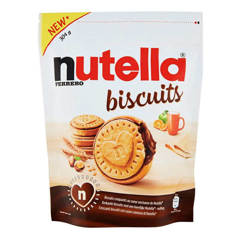 Ferrero Nutella Biscuits, Resealable Bag, 304g