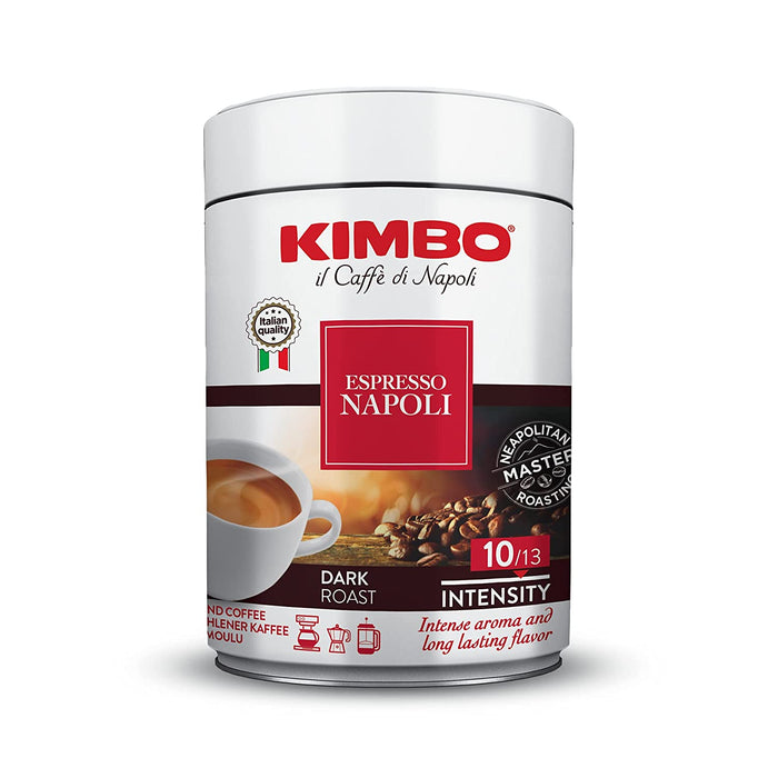 Kimbo Caffe Espresso Napoli Ground, 8.8 oz | 250g TIN