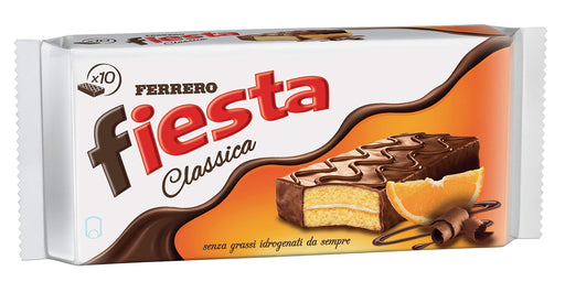 (Best By 04/03/23) Ferrero Fiesta Snack Cakes Pack of, 10  x 40g Pieces