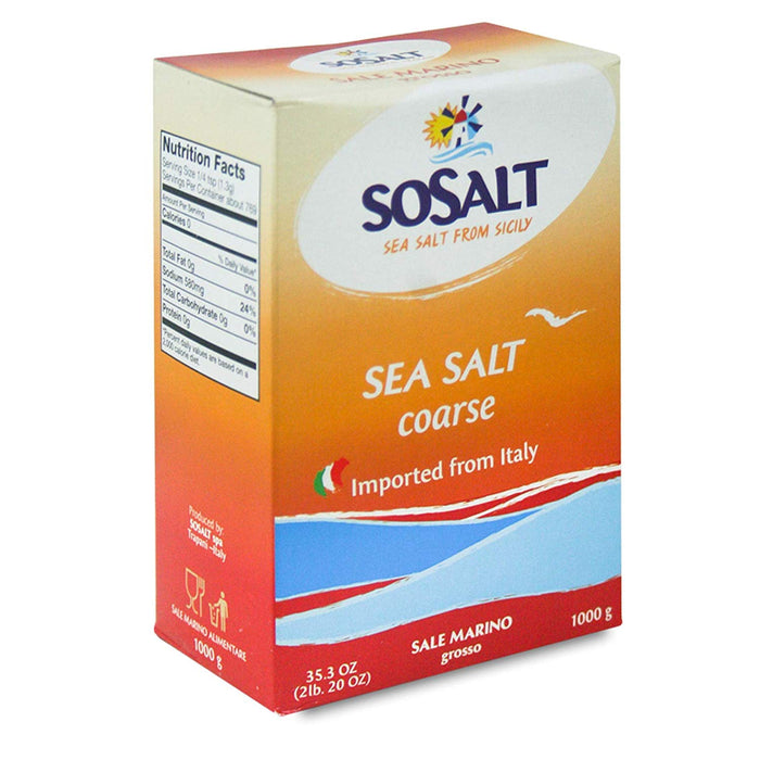 Sosalt Sicilian Sea salt, Coarse, 35.3 oz | 1kg