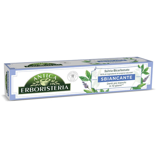Antica Erboristeria, Sbiancante Whitening Toothpaste, Sage & Mint, 2.5 oz | 75ml