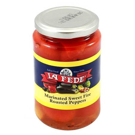 La Fede Marinated Sweet Fire Roasted Peppers, 340g