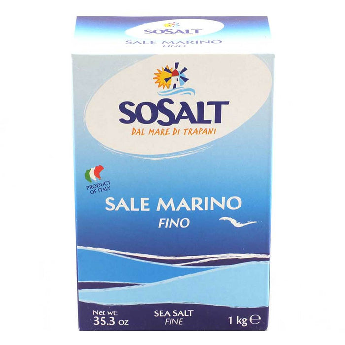 Sosalt Sicilian Sea salt, Fine, 35.3 oz | 1kg