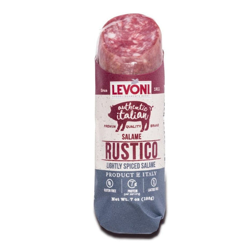 Levoni Salame Rustico, Lightly Spiced Salame, Made In Italy, 7 oz | 198 g