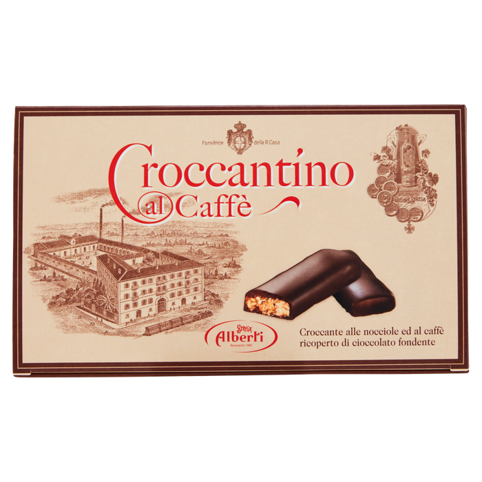 Strega Croccantino al Caffe, Hazelnut Croquants with Coffee and Chocolate, 10.58 oz | 300g