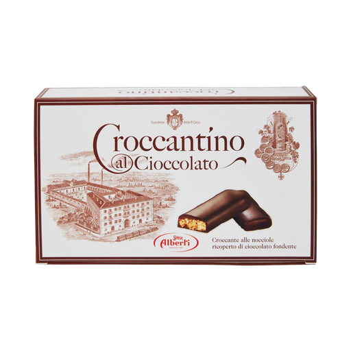 Strega Alberti Croccantino al Cioccolato, Chocolate Nougat, 10.58 oz | 300g
