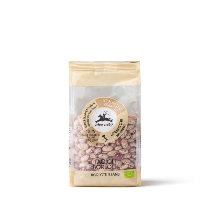 Alce Nero Organic Italian Borlotti Beans, 14.1 oz | 400g