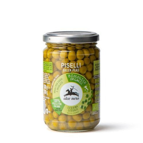 Alce Nero Organic Piselli, Green Peas, 10.5 oz | 300g