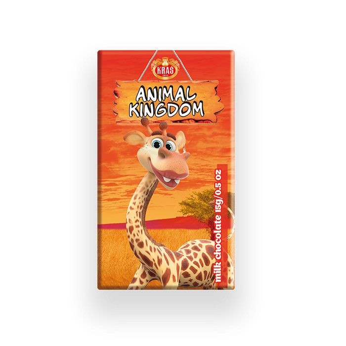Kras Animal Kingdom Chocolate, 6 Pack, 15g