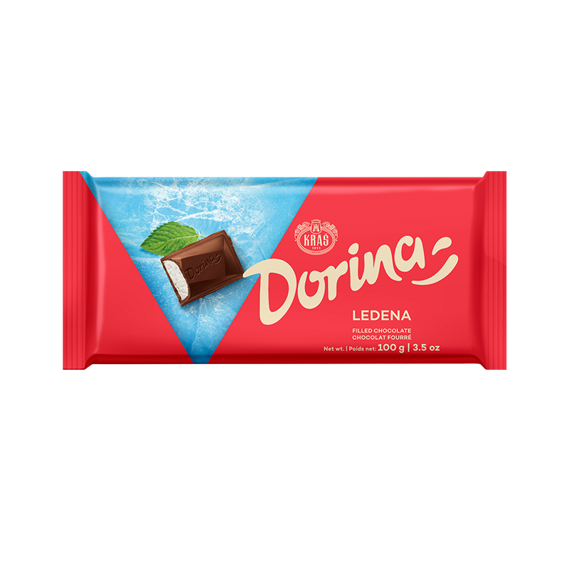 Kras Dorina Ice Filling Chocolate, 3.5 oz | 100g