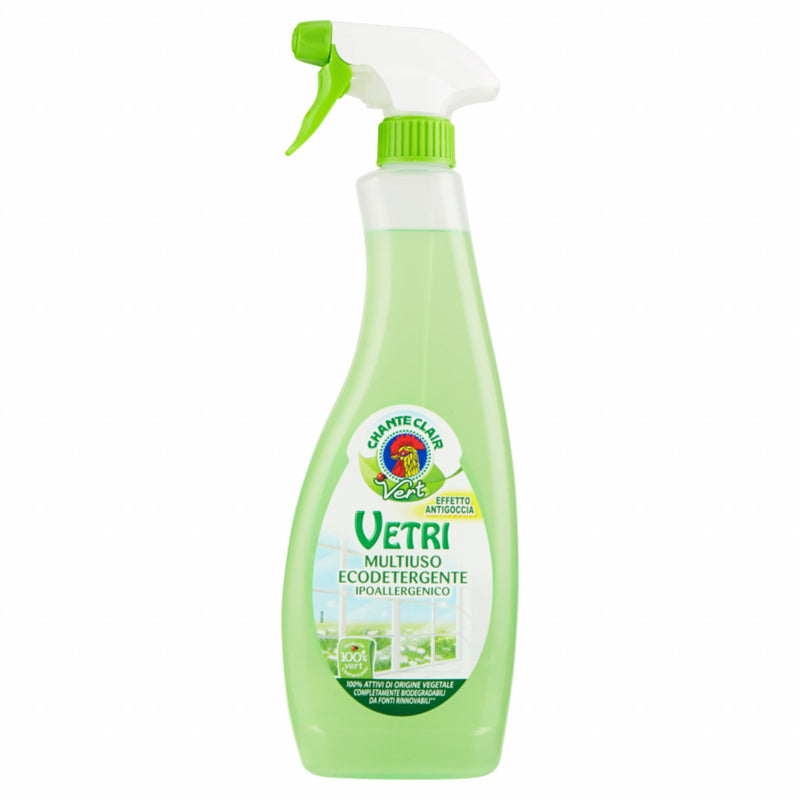 Chanteclair Vetri Ecodetergente, Window & Glass Cleaner, 625 ml