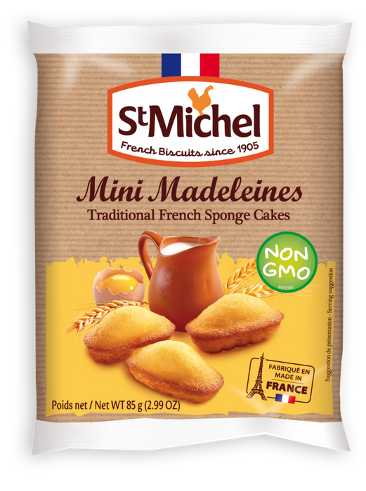 St Michel Mini Madeleines French Sponge Cakes, 6.17 oz | 175g