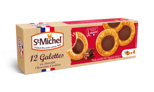 St Michel Galettes with Chocolate, 4.27 oz | 121g