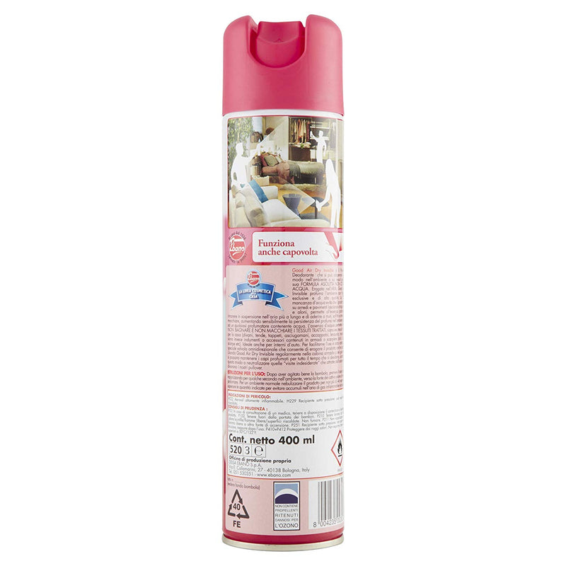 Good Air Dry - Bouquet of Rose and Jasmine, Spray deodorant for rooms and fabrics, 400ml