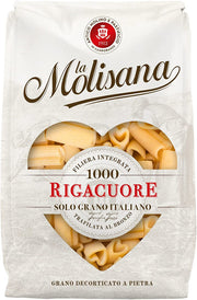 La Molisana Rigacuore Pasta, Heart Shape Rigatoni, 17.6 oz | 500gr