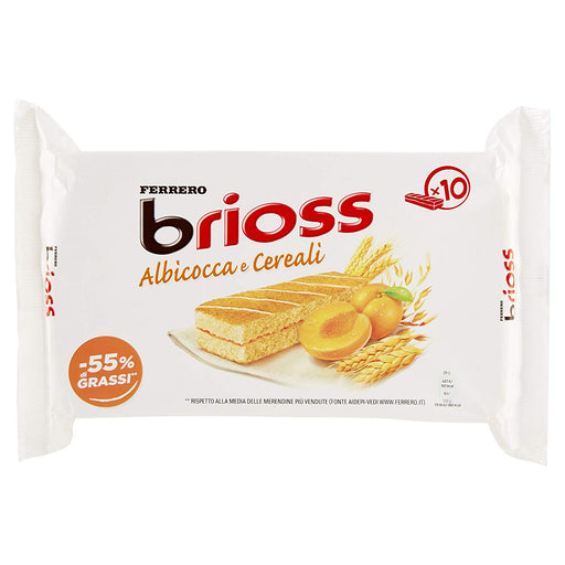 Ferrero Brioss Apricot (Albicocca e Cereali), 280g 10 Pieces