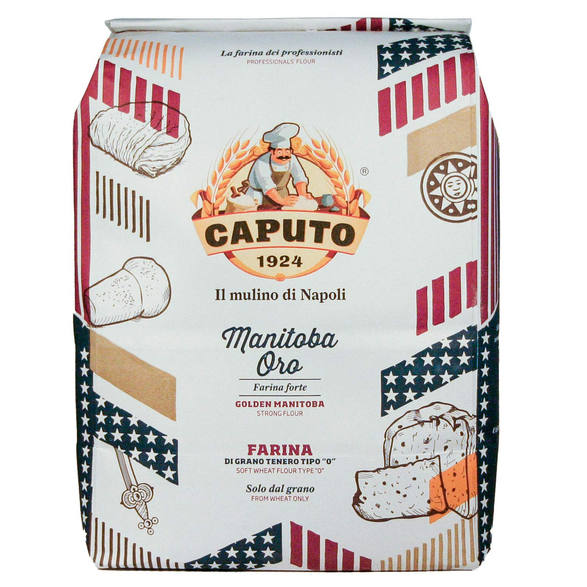 Farine Manitoba Oro Caputo Type 0-2 Kilos (pack 2 x 1 Kg) - La farine N°1  en Italie : : Epicerie