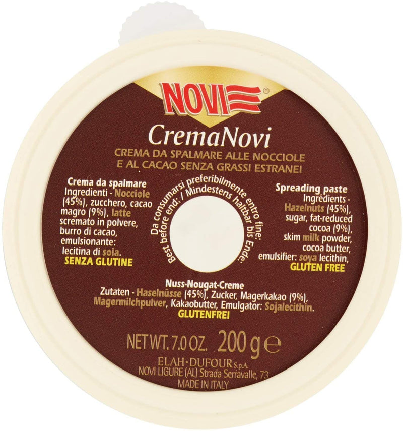 Novi CremaNovi Hazelnut Cream 45% Chocolate Hazelnuts, 200g