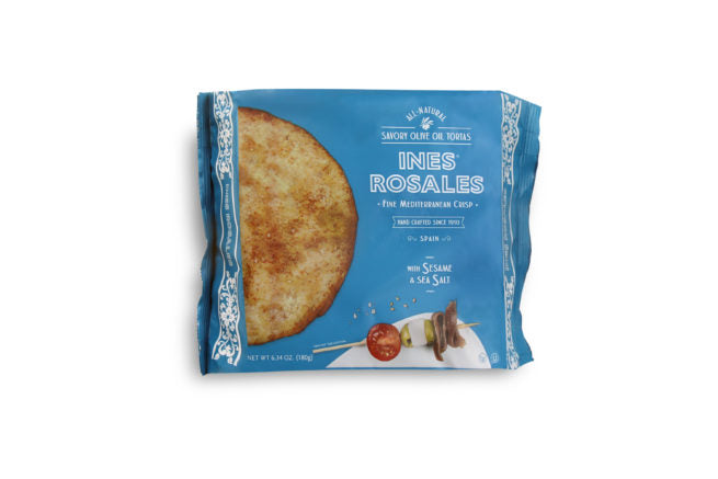 Ines Rosales Sesame and Sea Salt Torta, 6.34 oz | 180g