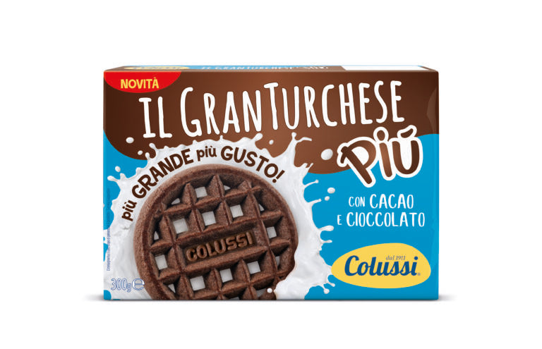 Colussi Cacao Gran Turchese Piu Cookies, 11.99 oz | 340g