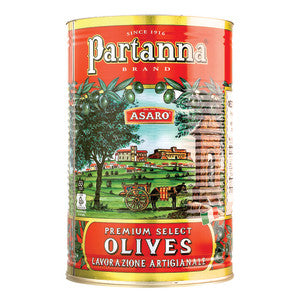 Partanna Gaeta, Whole Black Olives, 144.62 oz | 4,100g