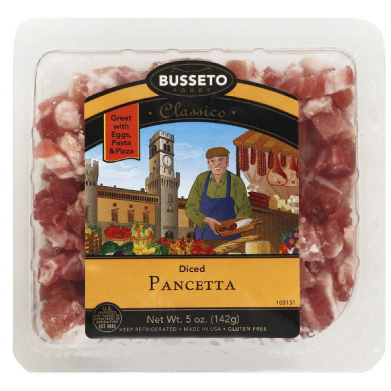 Buseto Cheese Busseto Diced Pancetta, 5 oz — Piccolo's Gastronomia Italiana