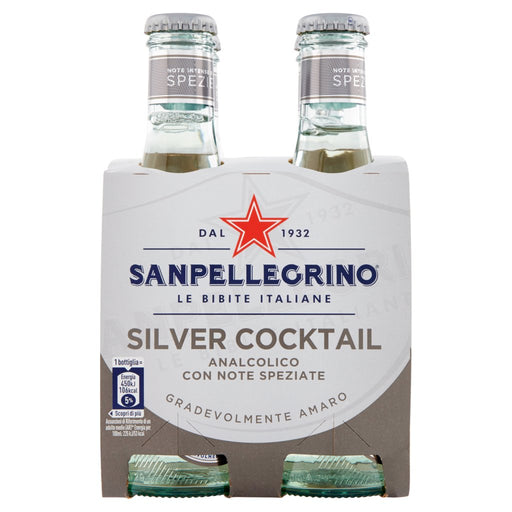 San Pellegrino Silver Cocktail, 4 pack x 6.75 fl oz, Glass